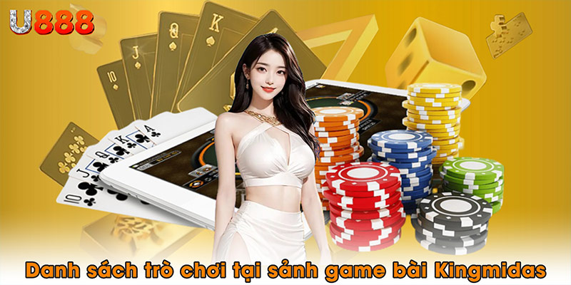 Danh sách trò chơi tại sảnh game bài Kingmidas